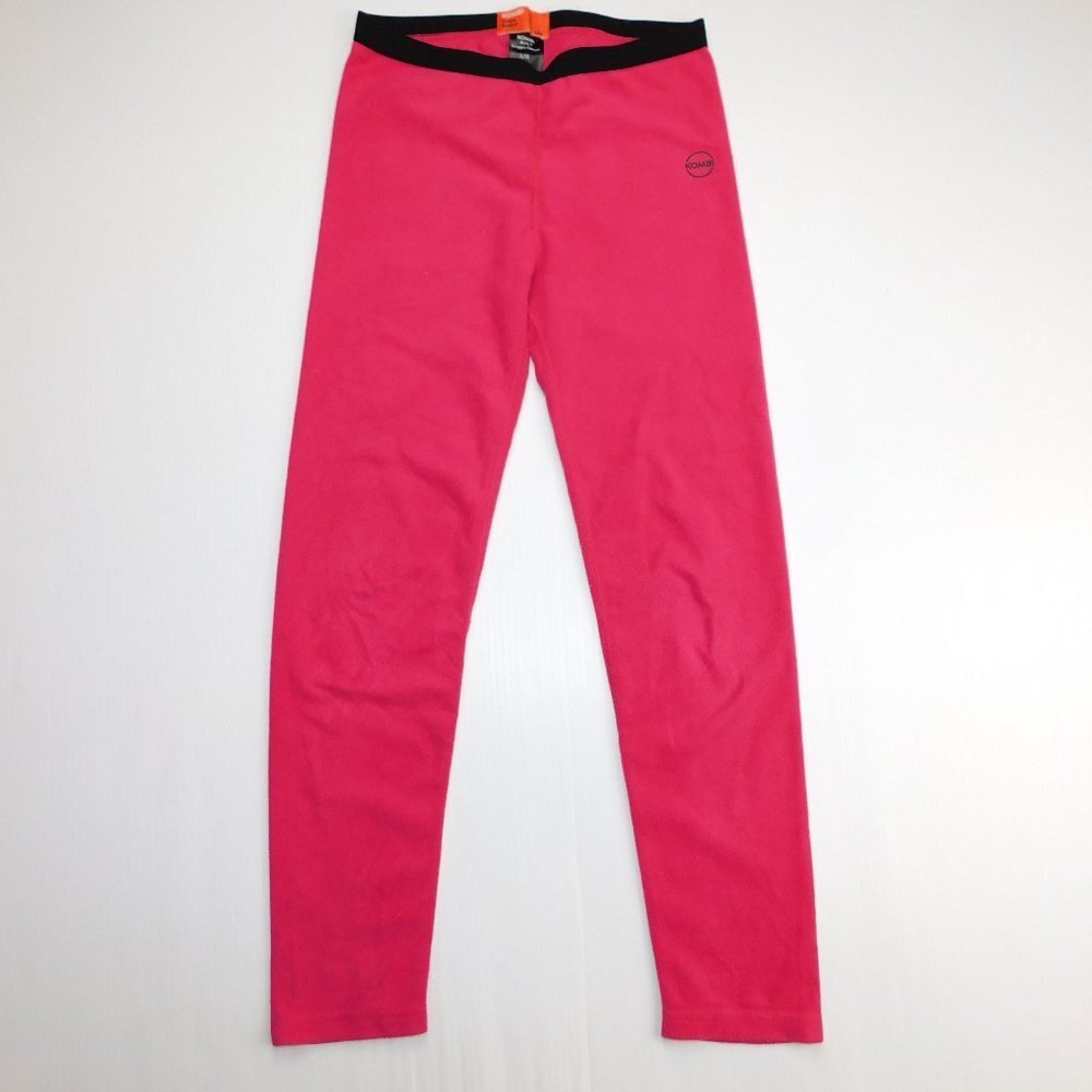 KOMBI Pink Snuggly Pull on Fleece Base Layer Pants Youth Girls L
